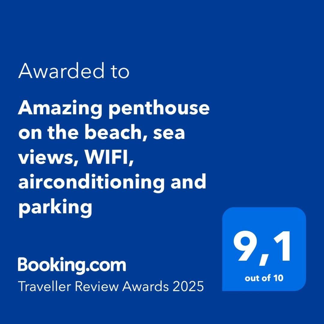 טורבייחה Amazing Penthouse On The Beach, Sea Views, Wifi, Airconditioning And Parking מראה חיצוני תמונה